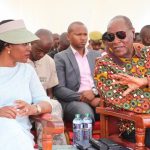 CS Tuya and Kitui Governor Dr. Julius Malombe during celebrations to mark World Environment Day.