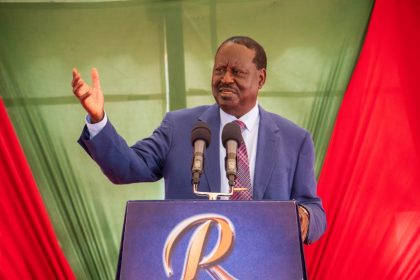 Azimio leader Raila Odinga