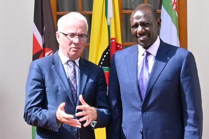 President William Ruto when he met Global Fund Executive Director Peter Sands at State House, Nairobi