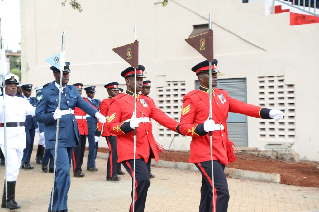 KDF rehearsal parade at the Moi Stadium, Embu County. Photo/KDF