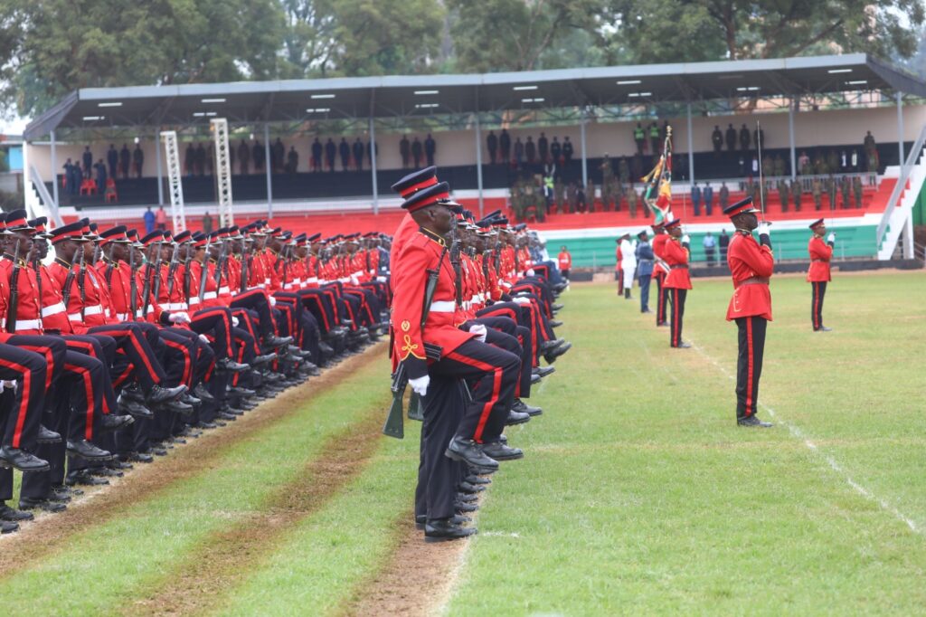 KDF rehearsal parade at the Moi Stadium, Embu County. Photo/KDF