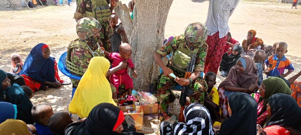 Operation Amani Boni troops conduct humanitarian civic action in Garissa