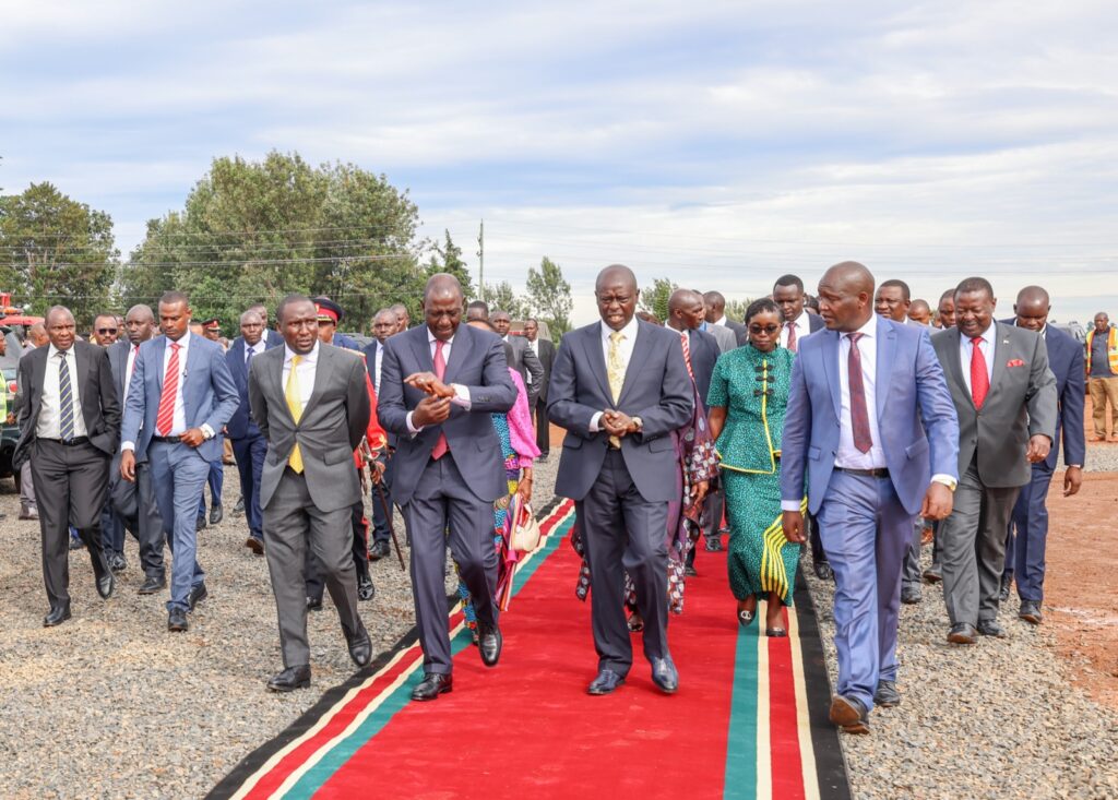 President William Ruto in Kericho. Photo/State House