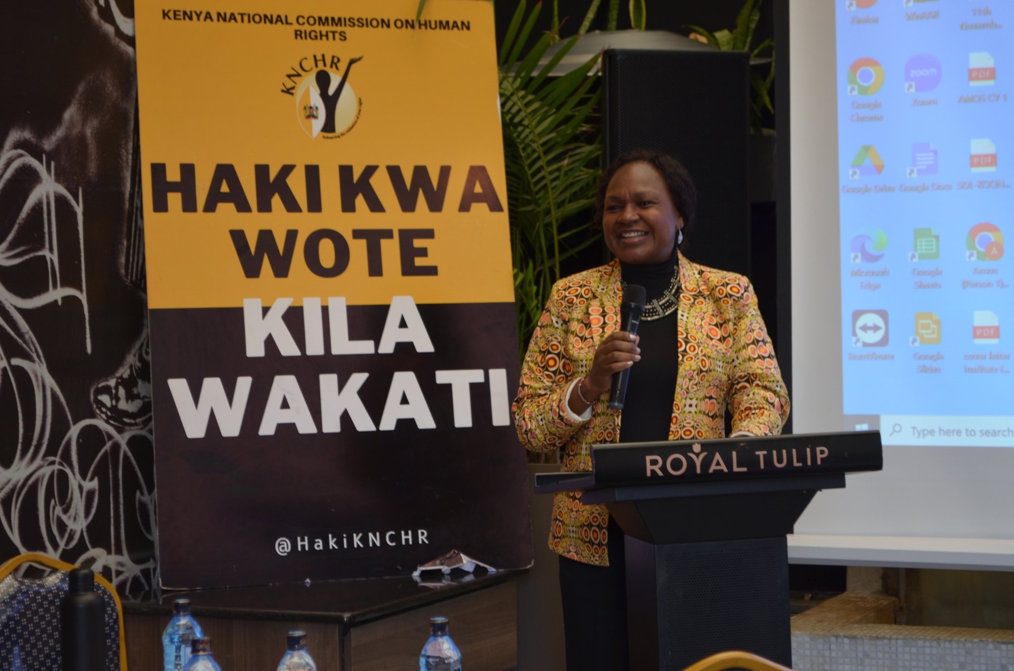 REMARKS BY THE KENYA NATIONAL COMMISSION ON HUMAN RIGHTS CHAIRPERSON –  ROSELINE ODEDE DURING THE LAUNCH OF THE REFUGEES AND HOST COMMUNINIOTIES  PROJECT