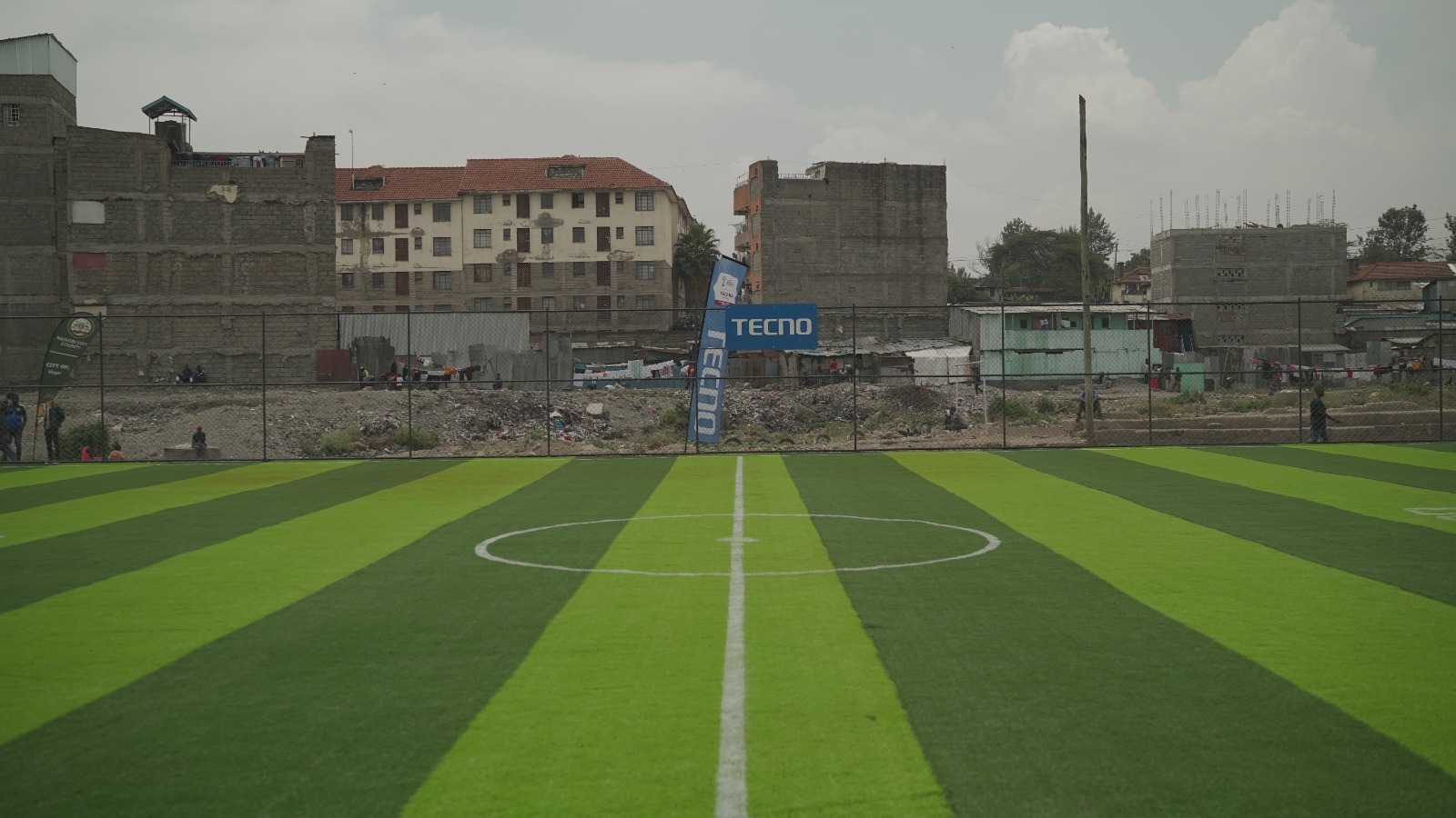 Tecno hands over 3 renovated community football pitches in Nairobi