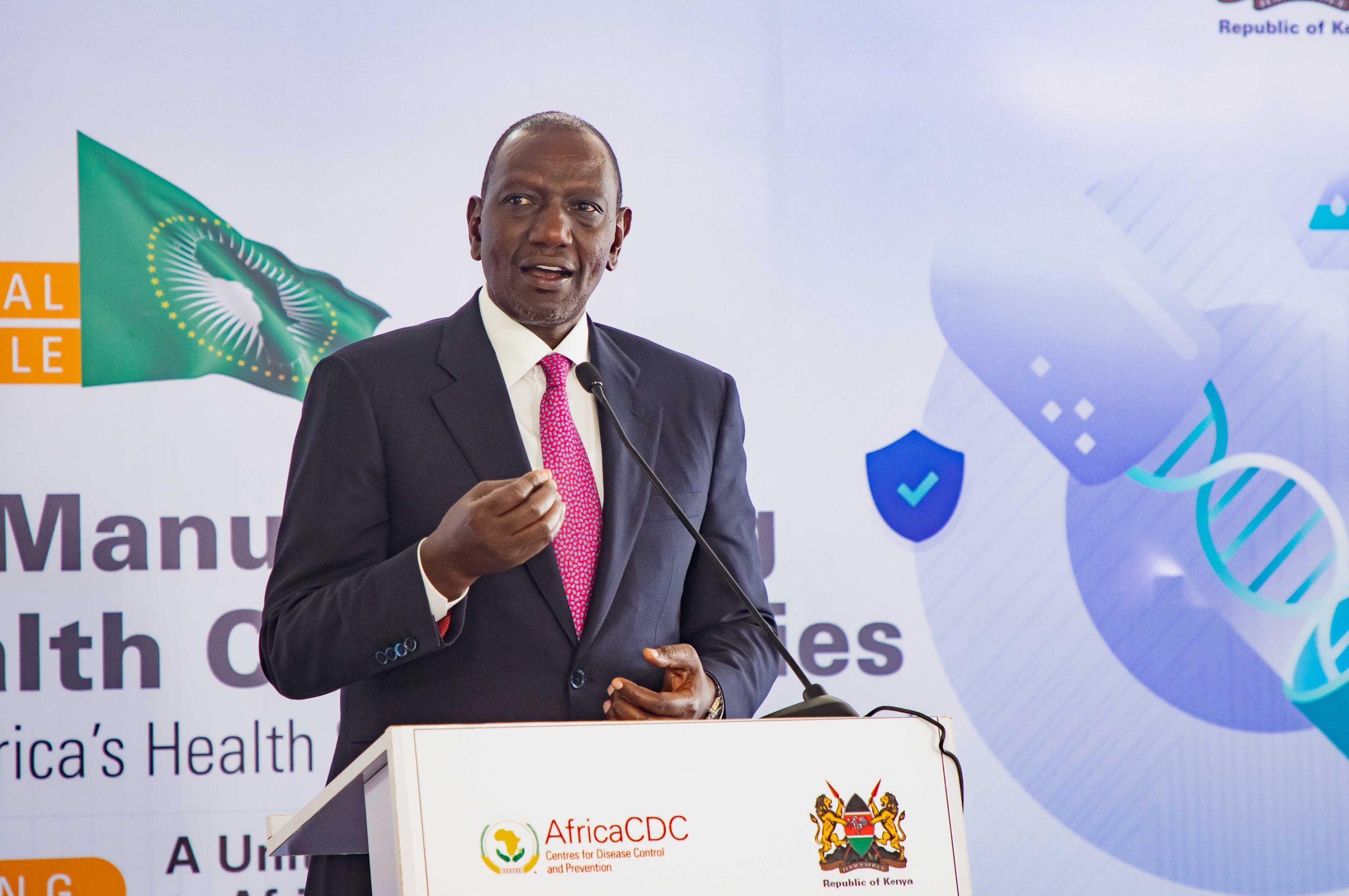 Africa must prioritise health product manufacturing, says Ruto