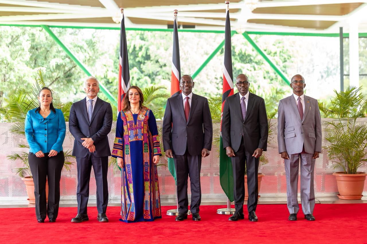 President Ruto receives credentials Jordan, Mozambique and Saudi envoys