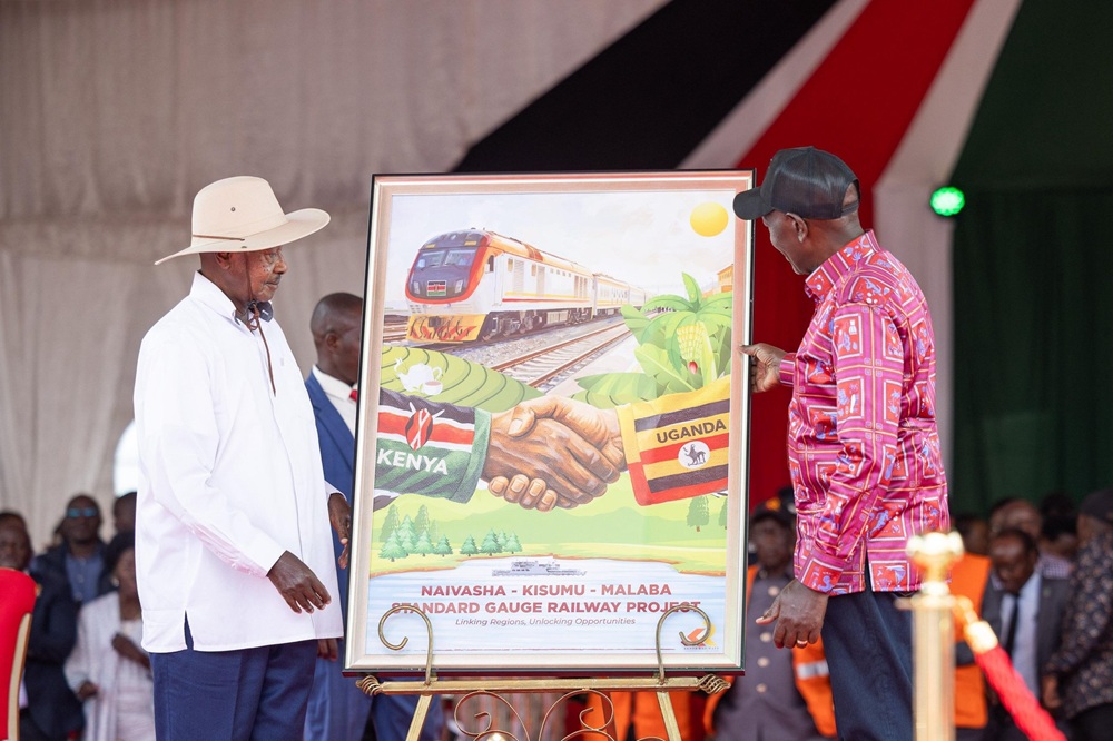 Ruto, Museveni launch construction of Kisumu-Malaba SGR