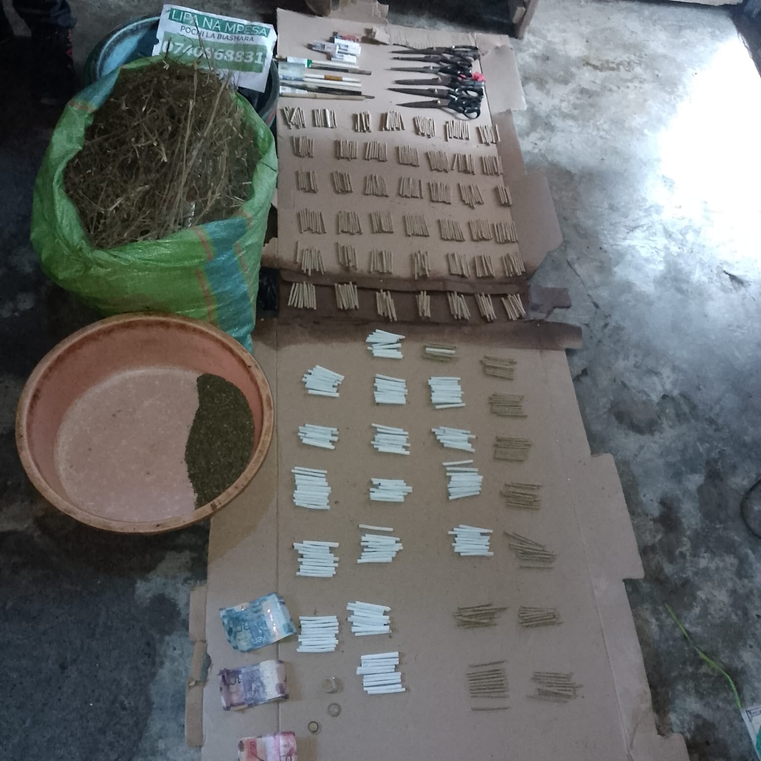 Nairobi: Two arrested, over 600 bhang rolls seized in Kware drug crackdown