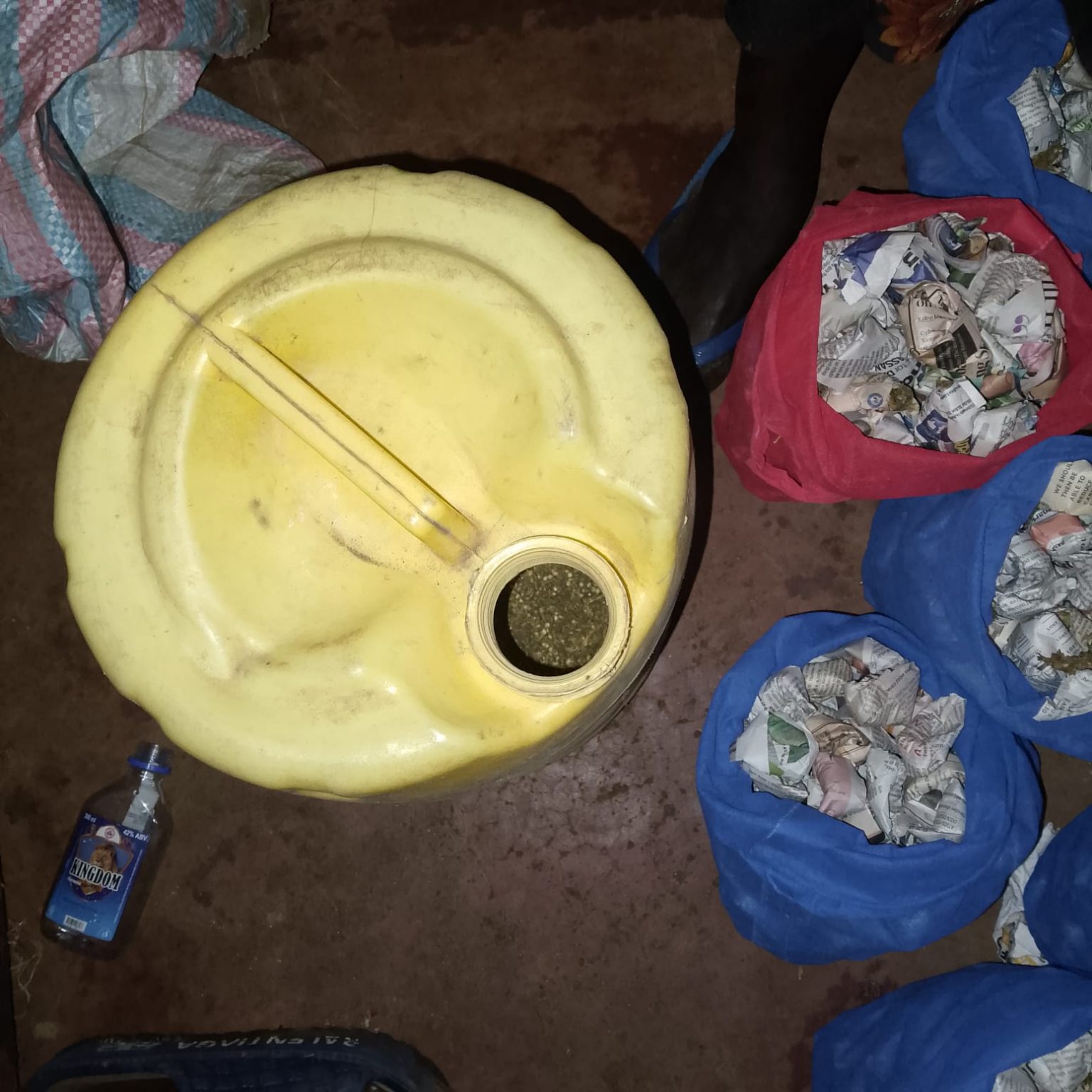 NACADA seizes 2,400 cannabis stones, illicit vodka in Nandi night raid