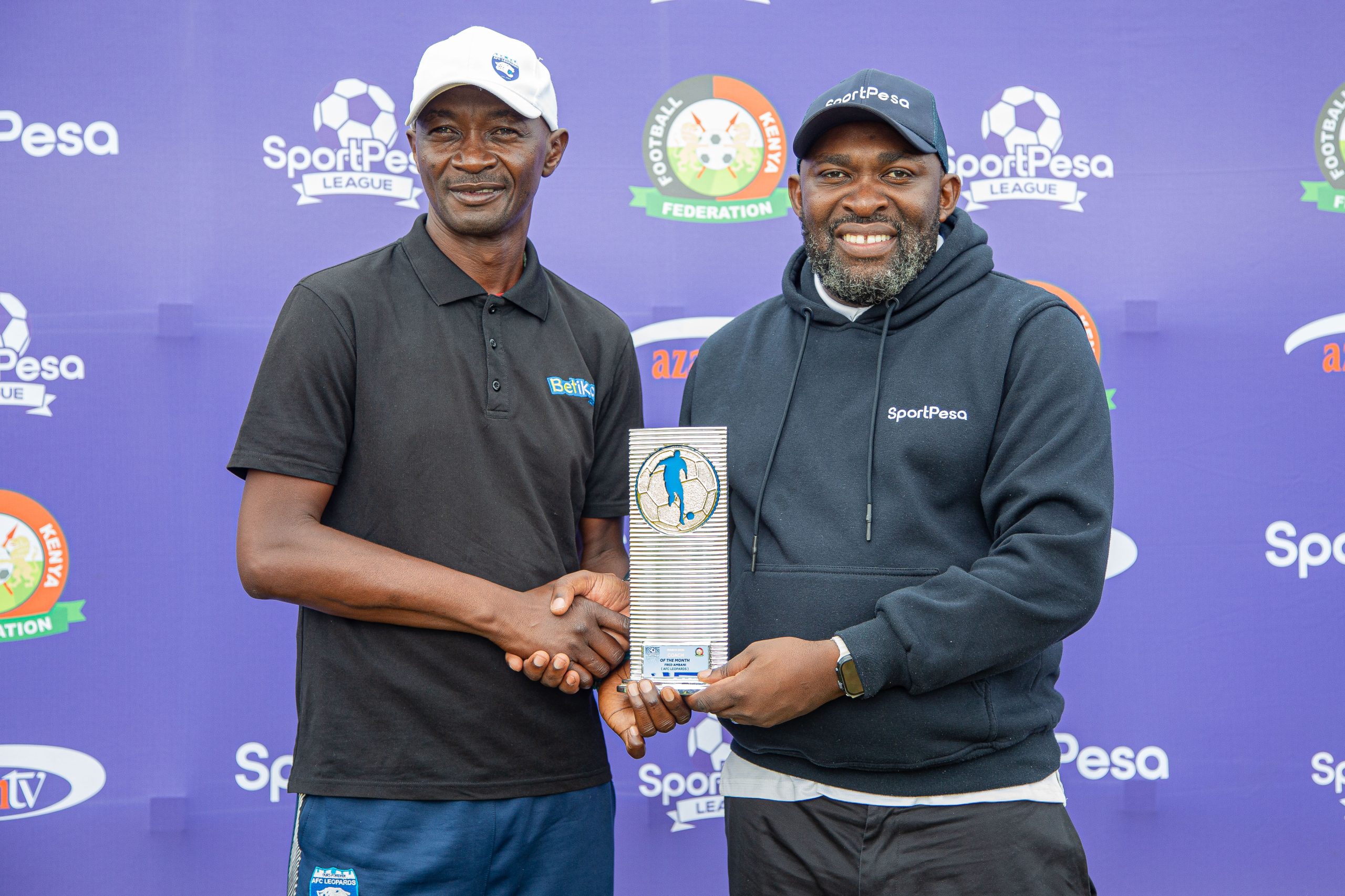 Leopards coach Ambani and Rangers striker Macharia crowned best in March