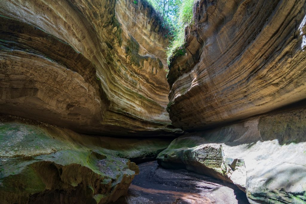 A view of the Hells Gate National Park in the Great Rift Valley, Nakuru County, Kenya. The Great Rift Valley, located in eastern Africa, is one of the largest and most prominent continental rift systems in the world and is often referred to as the "scar of the Earth. (Xinhua/Xie Jianfei)