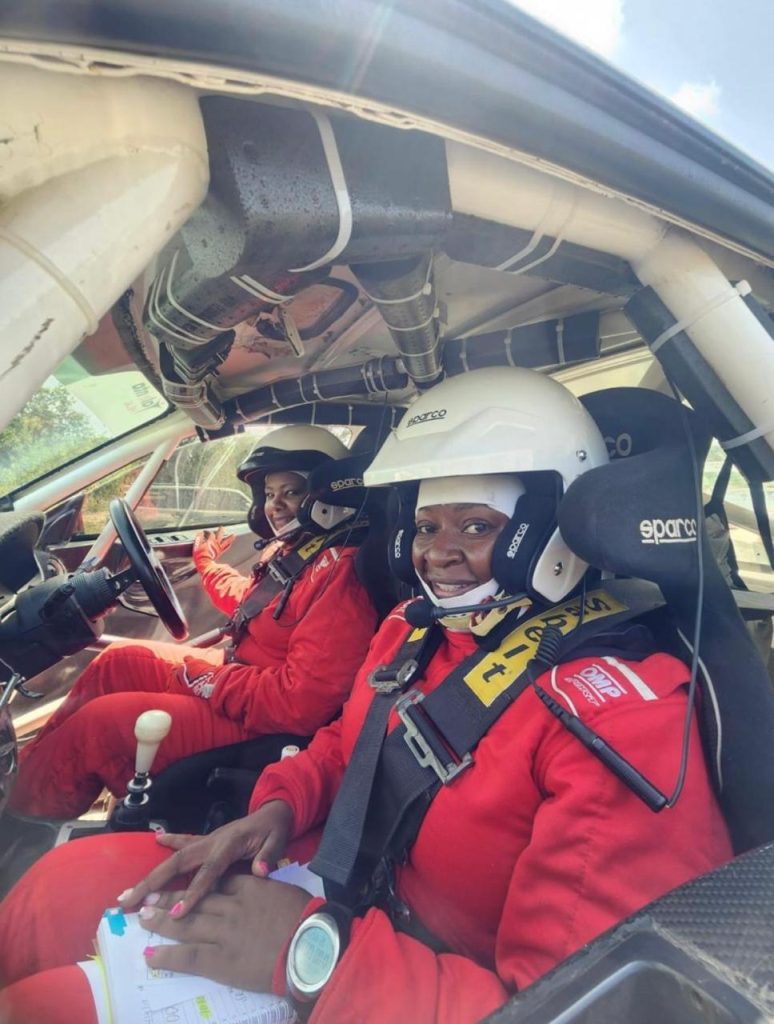 Pauline Sheghu (left) and Linet Ayuko (right) during a tournament
