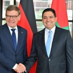 Morocco Minister of Foreign Affairs Nasser Bourita and his German counterpart Johann Wadephul.