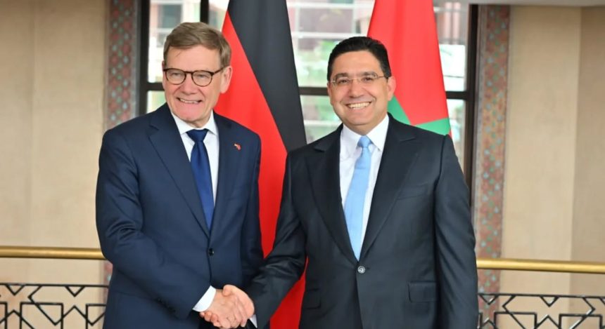 Morocco Minister of Foreign Affairs Nasser Bourita and his German counterpart Johann Wadephul.