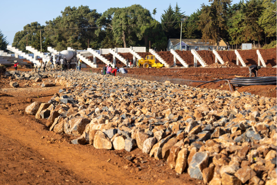 Kamariny Stadium construction back on track as construction gains momentum