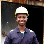Omar Said, a student at Bandari Maritime Academy, Mombasa