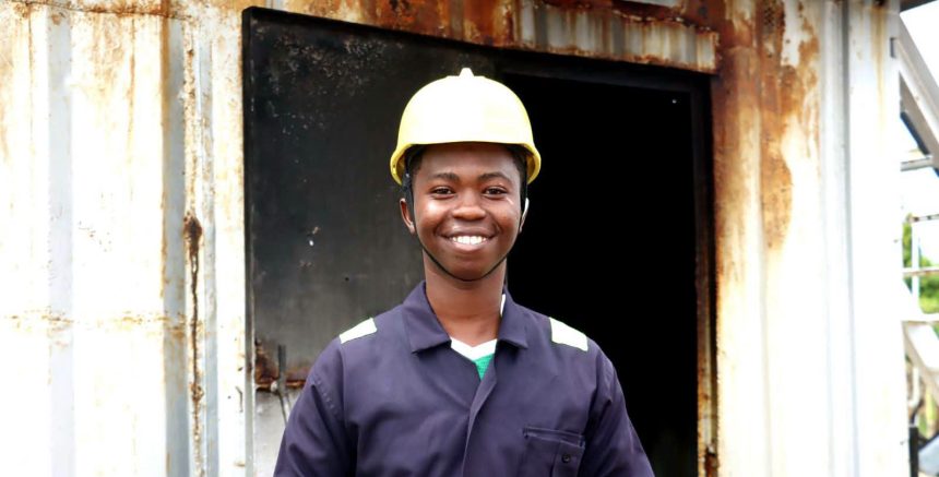 Omar Said, a student at Bandari Maritime Academy, Mombasa