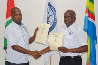 BMA Chief Executive Officer Dr. Eric Katana and KMFRI Director General Dr. Paul Orina