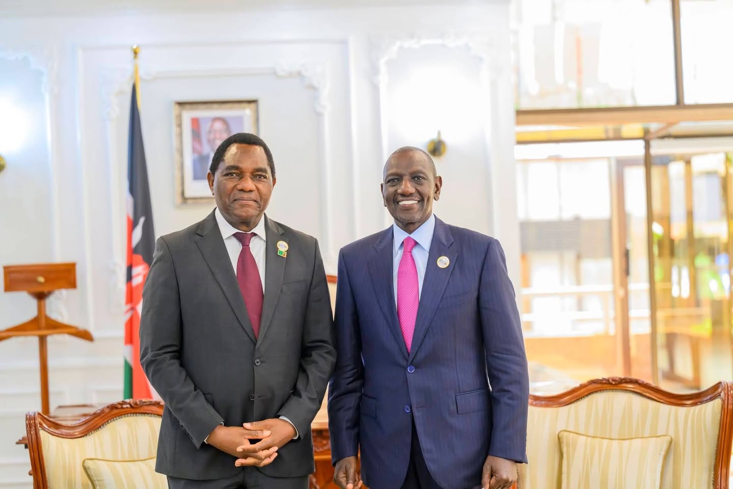 Ruto congratulates Zambia’s Hichilema on re-election